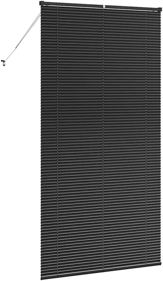 Venecijos žaliuzės Juoda 220 x 110 cm 25 mm Aliuminis