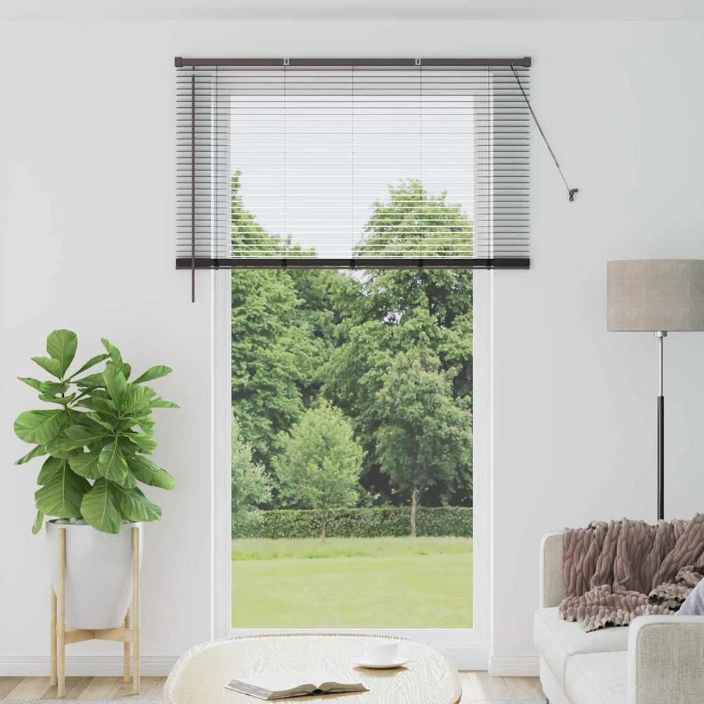 Venecijos žaliuzės Juoda 220 x 130 cm 25 mm Aliuminis