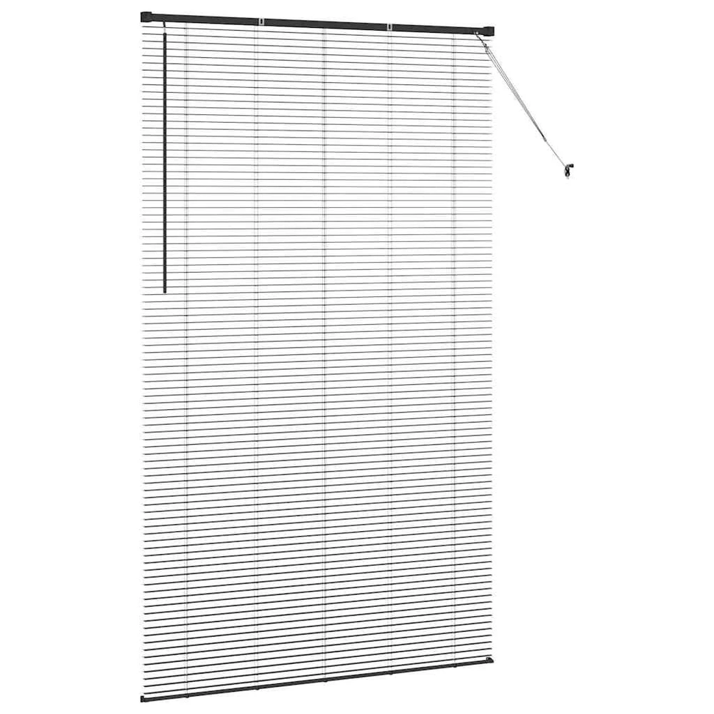 Venecijos žaliuzės Juoda 220 x 135 cm 25 mm Aliuminis