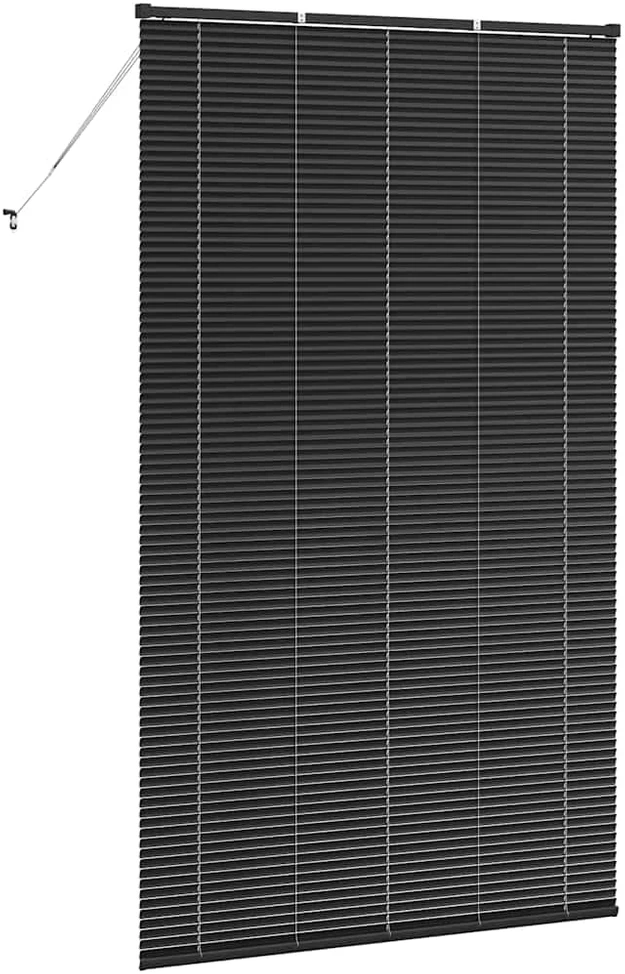 Venecijos žaliuzės Juoda 220 x 135 cm 25 mm Aliuminis