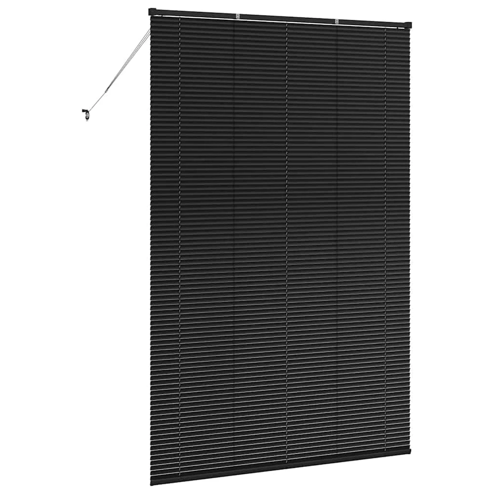 Venecijos žaliuzės Juoda 220 x 145 cm 25 mm Aliuminis