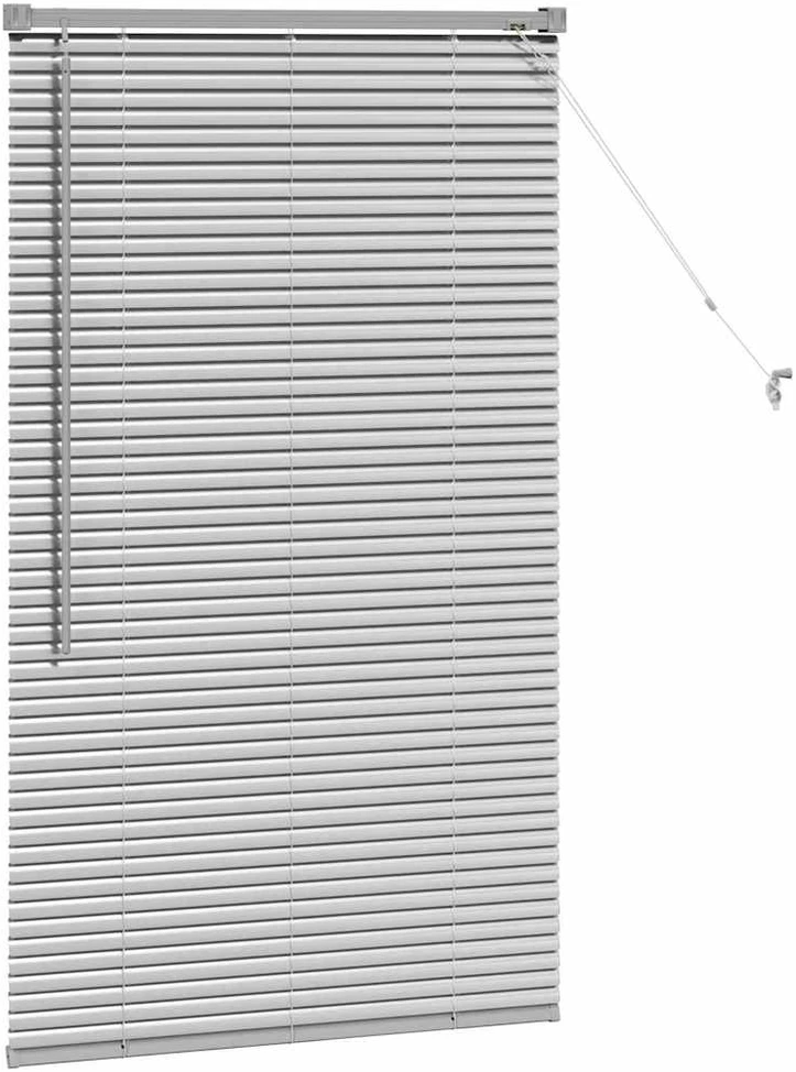 Venecijietiškos žaliuzės Sidabrinė 130 x 80 cm Aliuminis