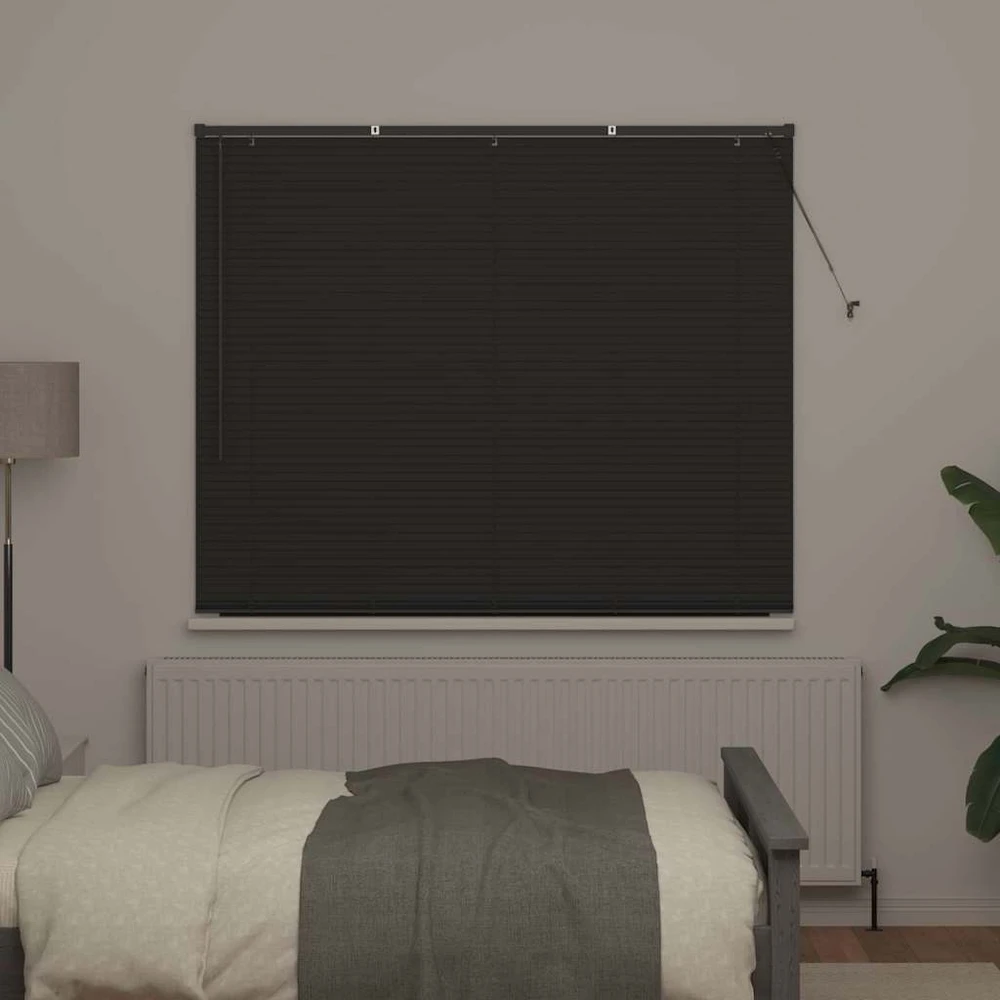 Venecijos žaliuzės Tamsiai pilka 175 x 155 cm 25 mm Aliuminis