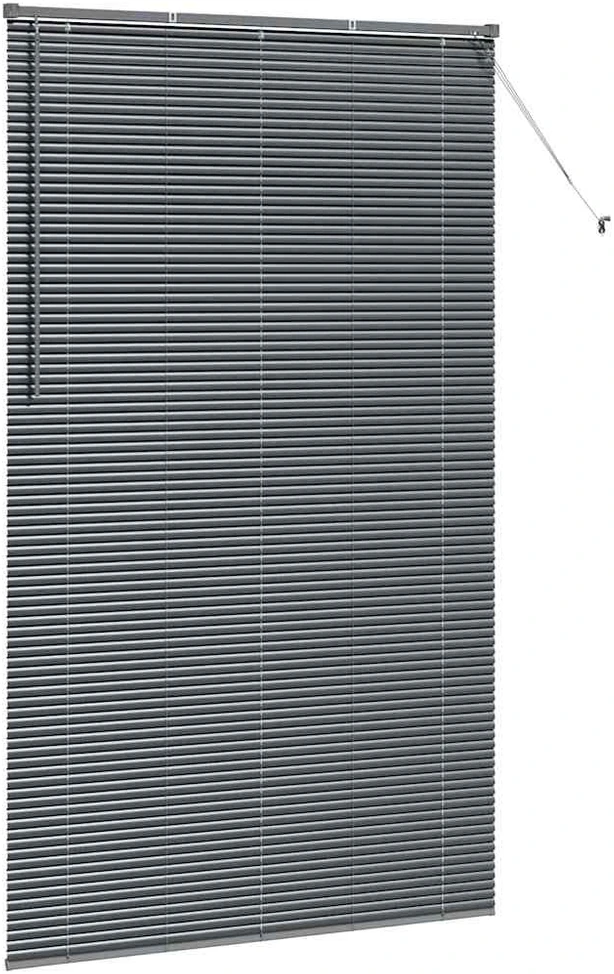 Venecijietiškos žaliuzės Tamsiai pilka 220 x 130 cm Aliuminis