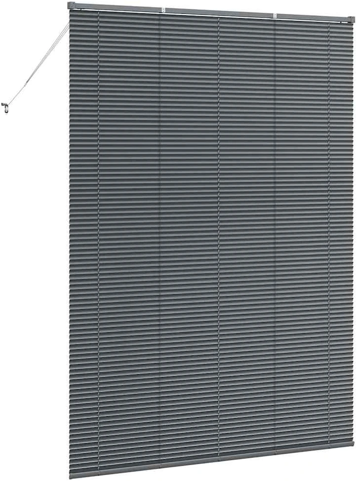 Venecijietiškos žaliuzės Tamsiai pilka 220 x 160 cm Aliuminis
