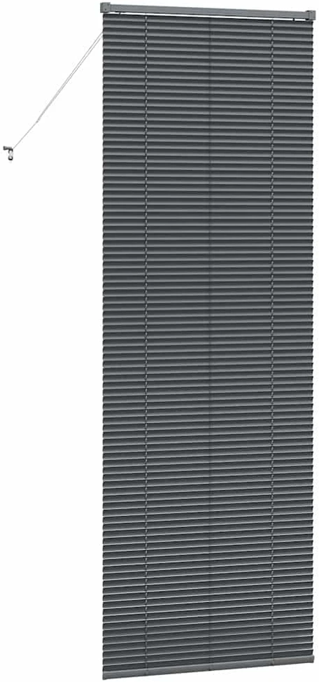 Venecijietiškos žaliuzės Tamsiai pilka 220 x 80 cm Aliuminis