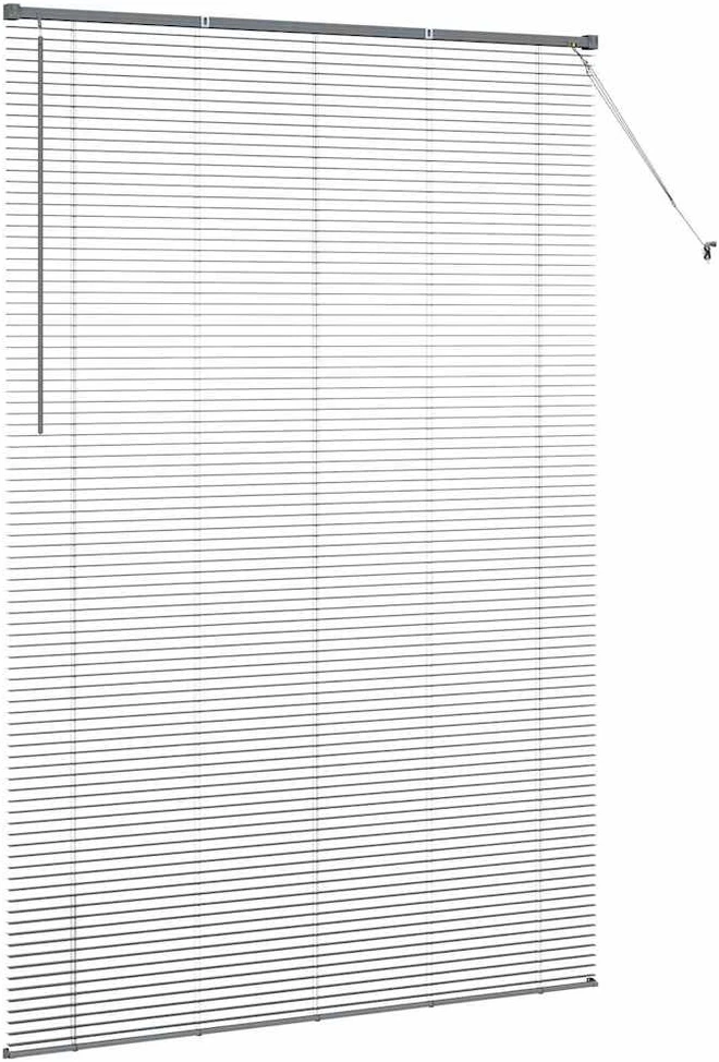 Venecijietiškos žaliuzės Tamsiai pilka 220x150cm Aliuminis