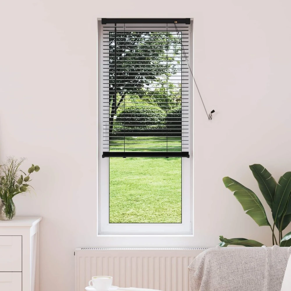 Venecijos žaliuzės Juodas 150 x 50 cm 25 mm PVC