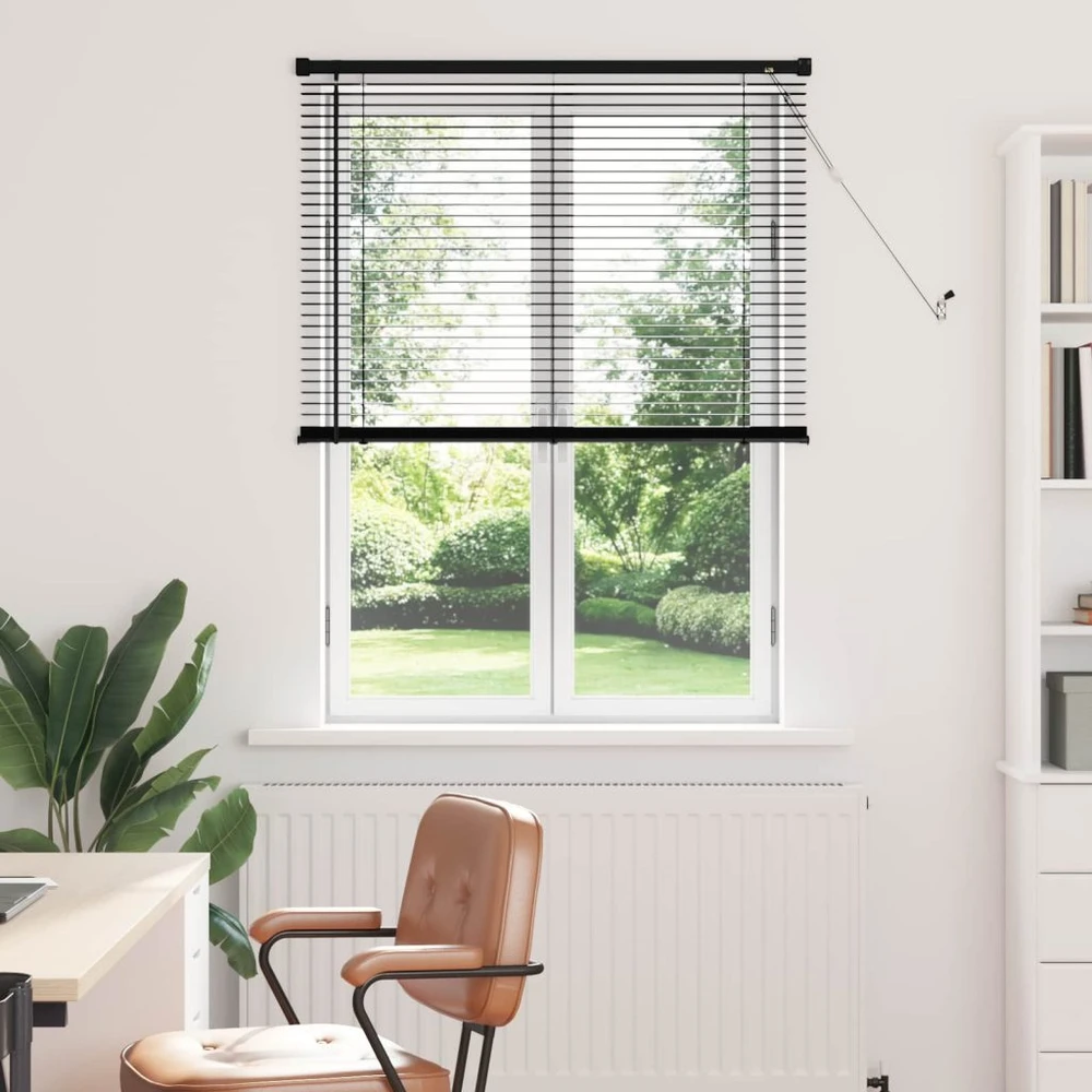 Venecijos žaliuzės Juodas 150 x 80 cm 25 mm PVC