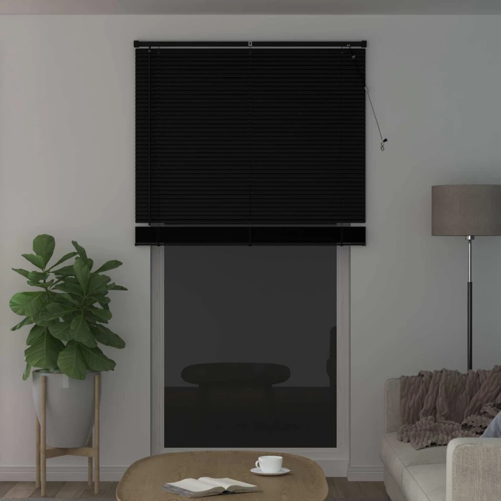 Venecijos žaliuzės Juodas 213 x 110 cm 25 mm PVC