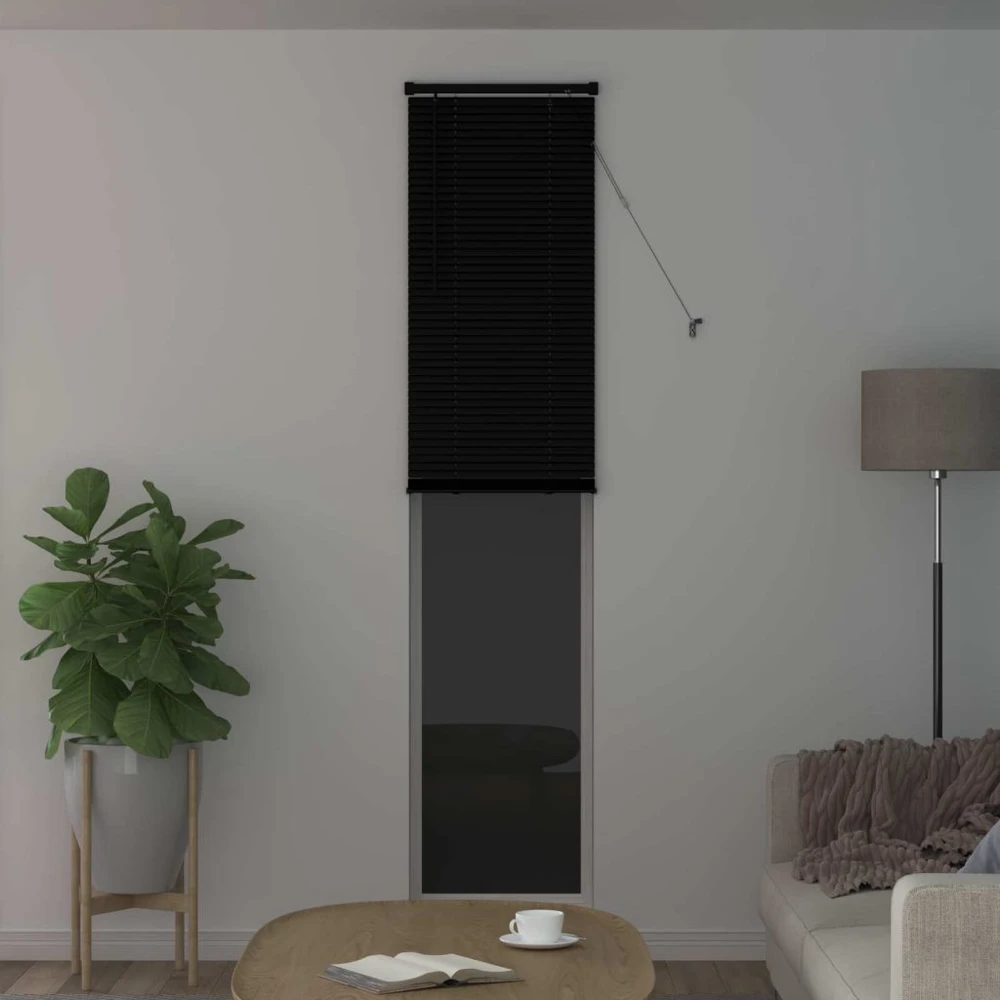 Venecijos žaliuzės Juodas 213 x 40 cm 25 mm PVC