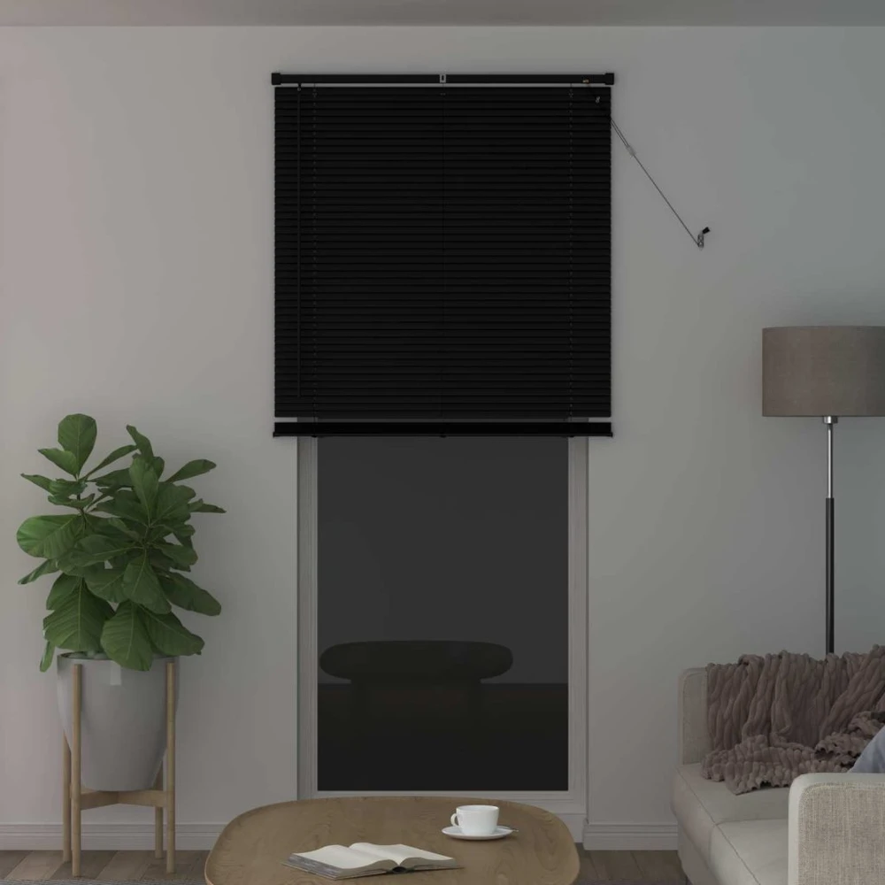 Venecijos žaliuzės Juodas 213 x 70 cm 25 mm PVC