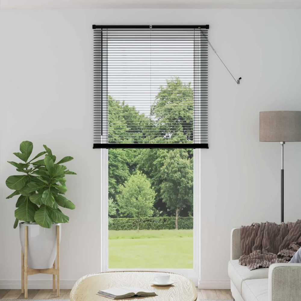 Venecijos žaliuzės Juodas 213 x 90 cm 25 mm PVC