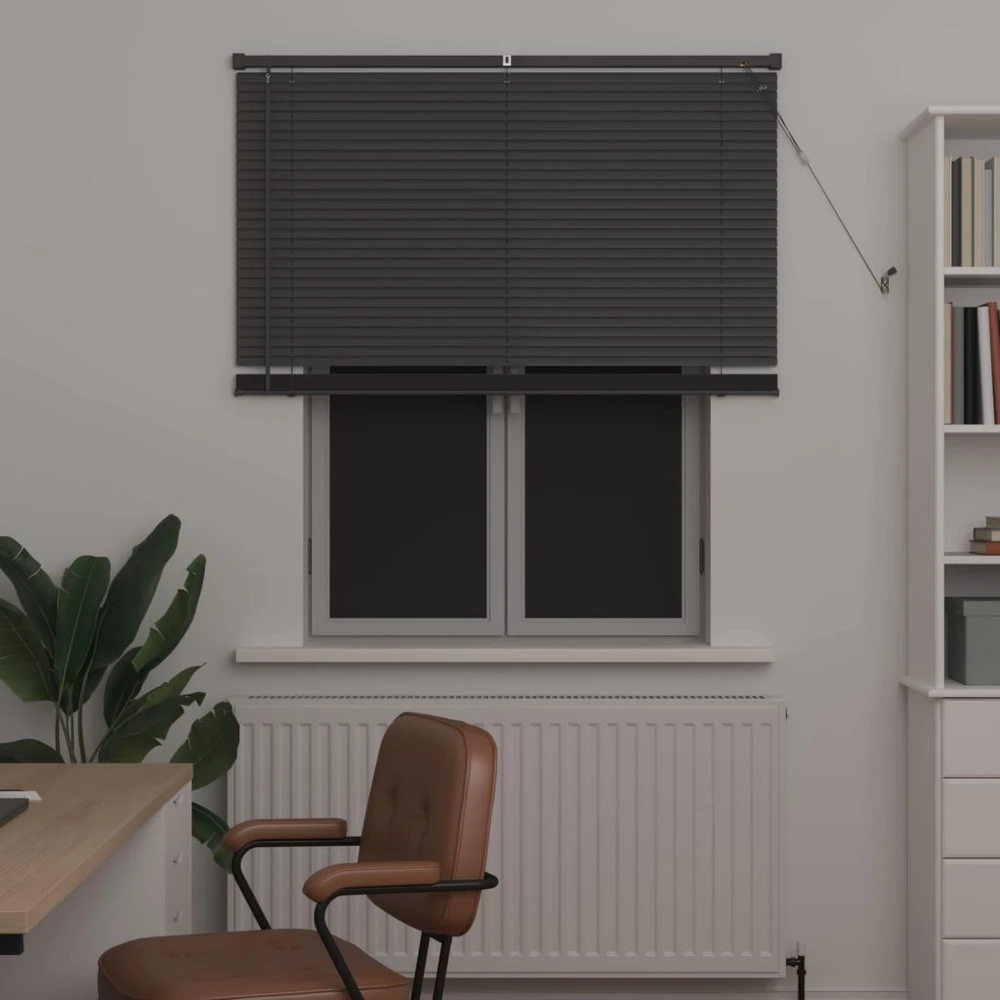 Venecijos žaliuzės Sidabrinė Pilka 150 x 110 cm 25 mm PVC