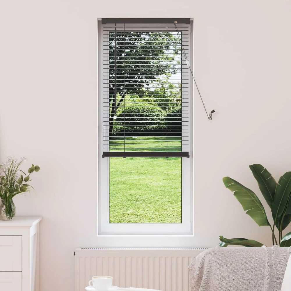 Venecijos žaliuzės Sidabrinė Pilka 150 x 60 cm 25 mm PVC
