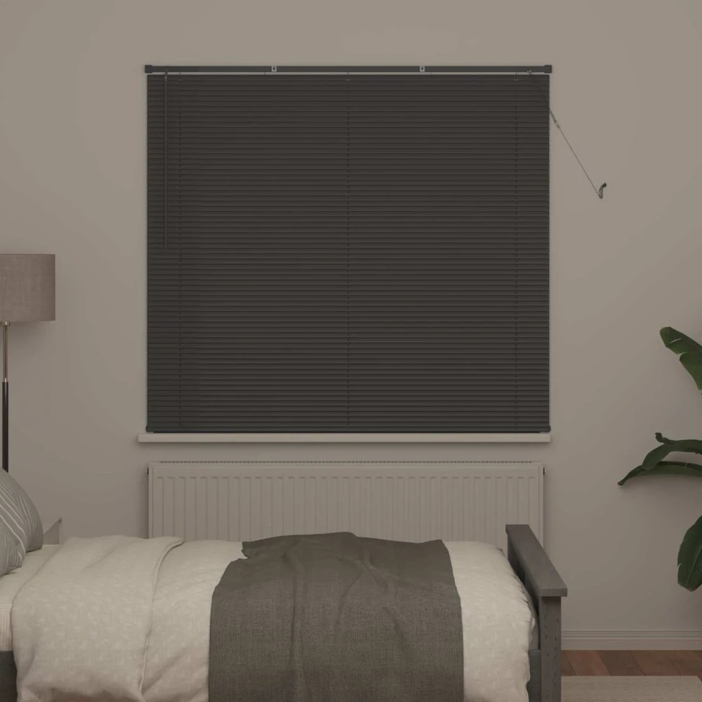 Venecijos žaliuzės Sidabrinė Pilka 150 x 160 cm 25 mm PVC