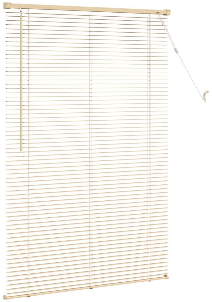 Venecijos žaliuzės Šviesiai ruda su raštu 150 x 80 cm 25 mm PVC