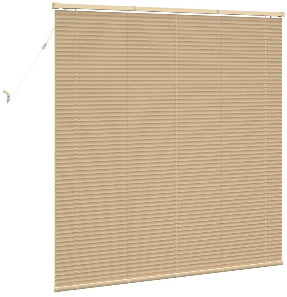 Venecijos žaliuzės Šviesiai ruda su raštu 150 x 150 cm 25 mm