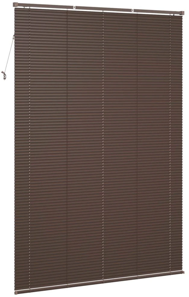 Venecijos žaliuzės Tamsiai ruda su raštu 213 x 130 cm 25 mm PVC