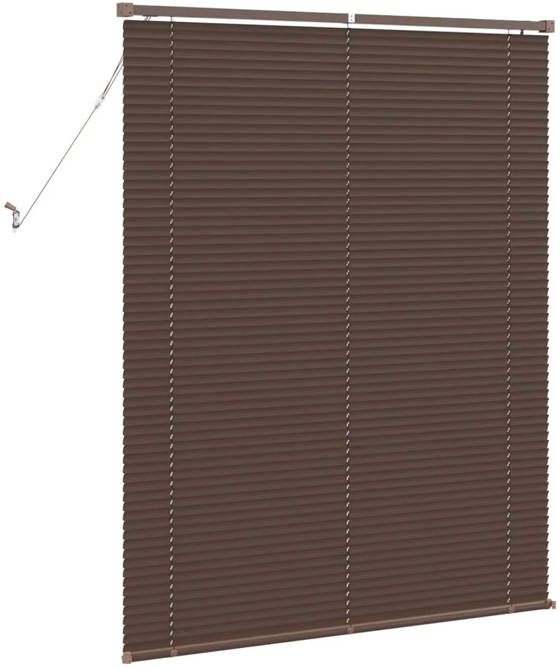 Venecijos žaliuzės Tamsiai ruda su raštu 150 x 110 cm 25 mm PVC