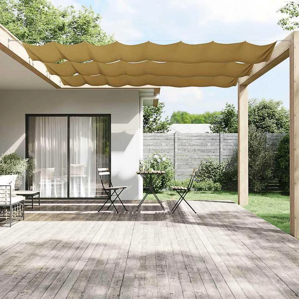 Vertikali markizė, smėlio spalvos, 60x1200cm, oksfordo audinys