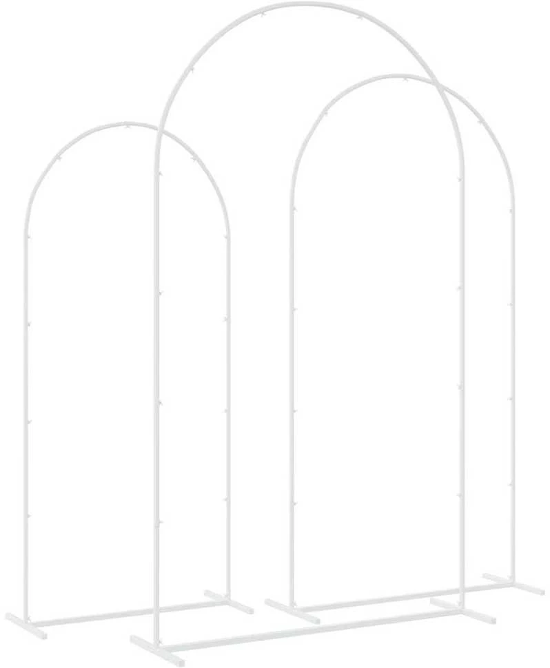 Vestuvinis Arklys 3 vnt. Balta 120 x 40 x 217 cm Plienas
