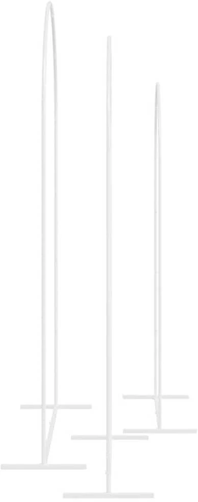 Vestuvinis Arklys 3 vnt. Balta 120 x 40 x 217 cm Plienas