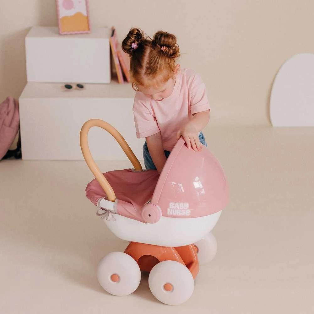 Vežimėlis lėlėms su stogeliu Smoby Baby Nurse