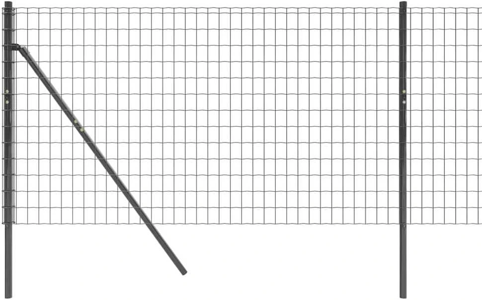 Vielinė tinklinė tvora, antracito, 1x25m, galvanizuotas plienas