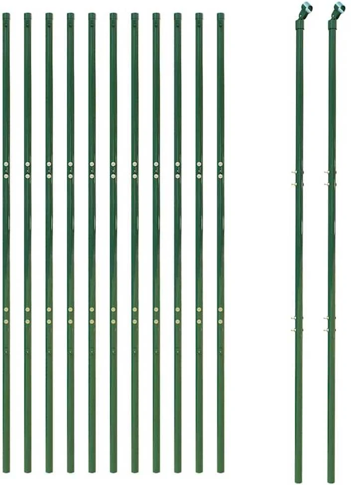 Vielinė tinklinė tvora, žalia, 1,6x25m, galvanizuotas plienas