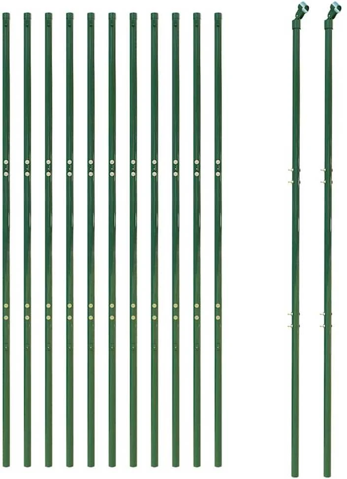 Vielinė tinklinė tvora, žalia, 1,8x25m, galvanizuotas plienas