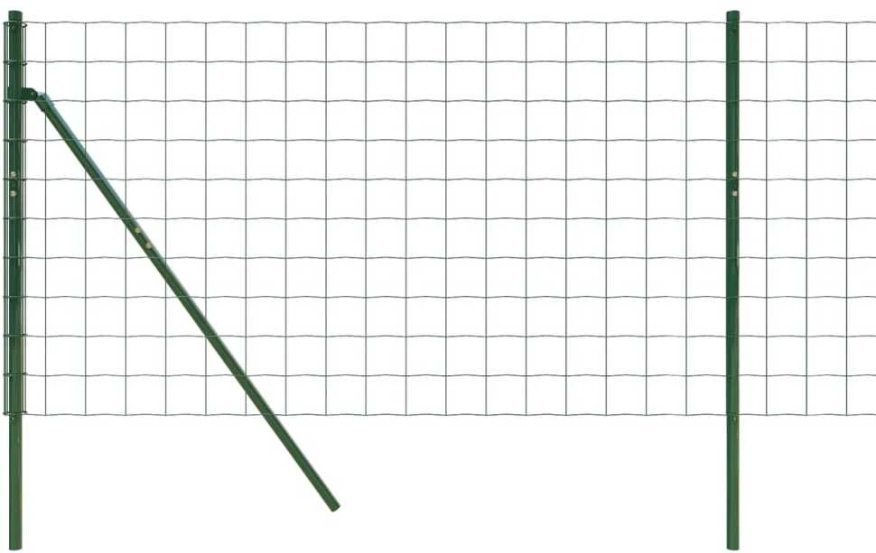 Vielinė tinklinė tvora, žalia, 1x10m, galvanizuotas plienas