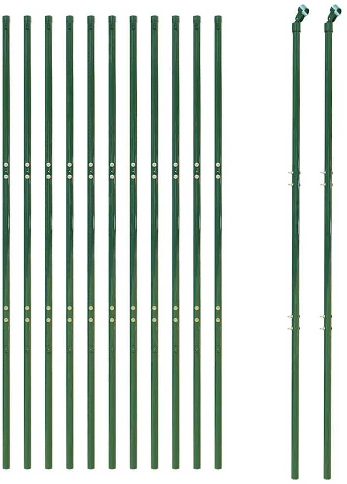 Vielinė tinklinė tvora, žalia, 2x25m, galvanizuotas plienas