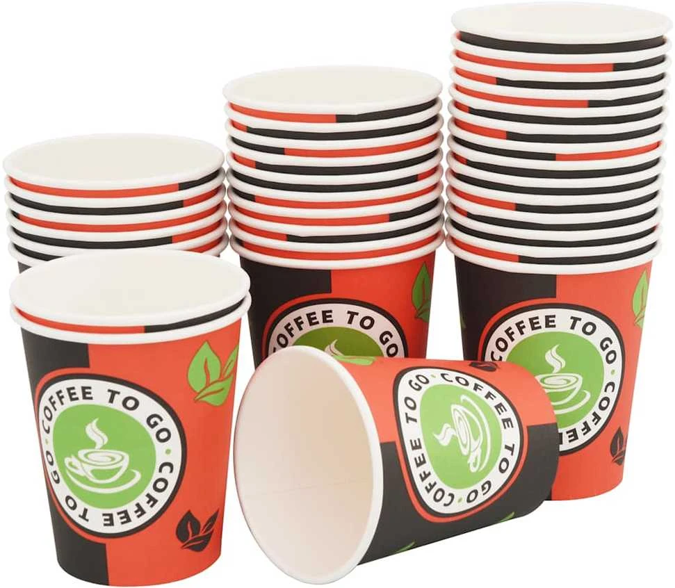 Vienk. kavos puodeliai, 1000 vnt., popieriniai, 240 ml (8 oz)