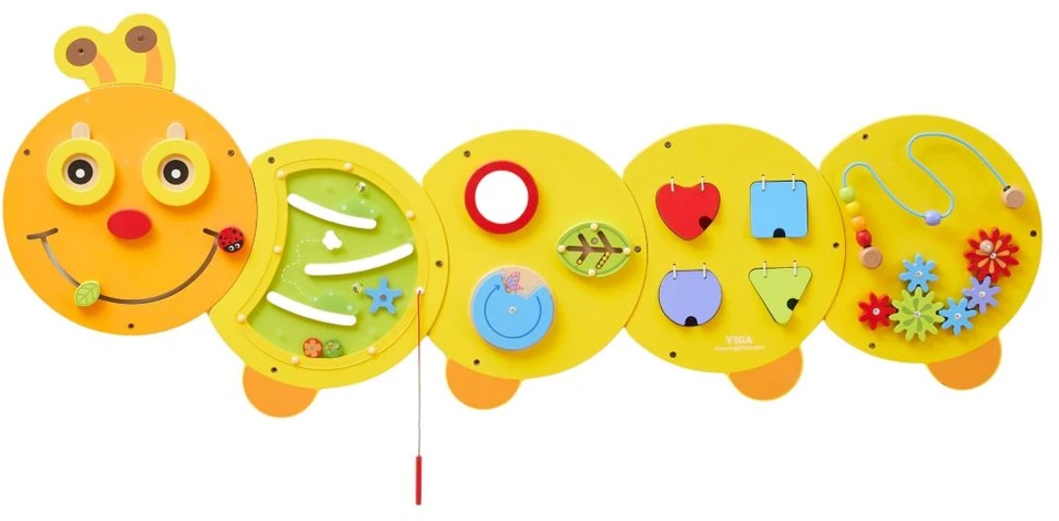 Viga Toys VIGA didelė medinė veiklos lenta Vikšras