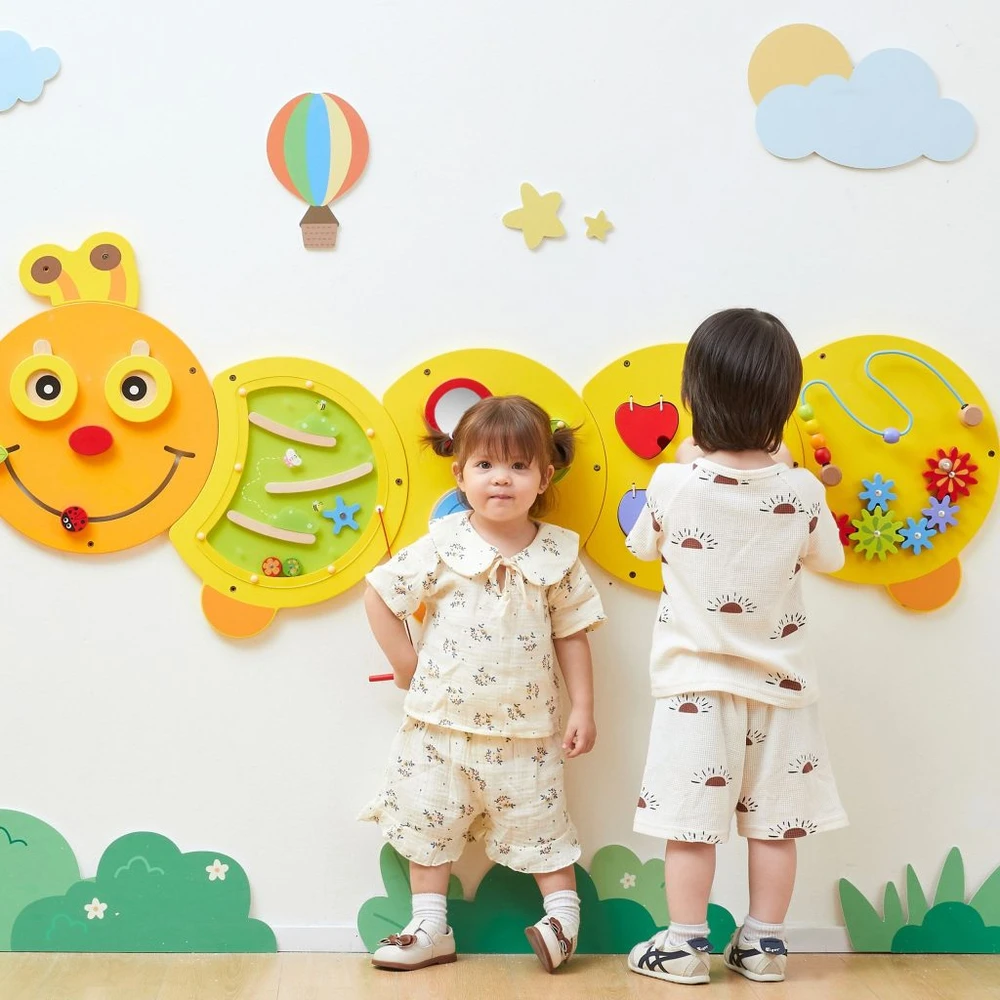 Viga Toys VIGA didelė medinė veiklos lenta Vikšras