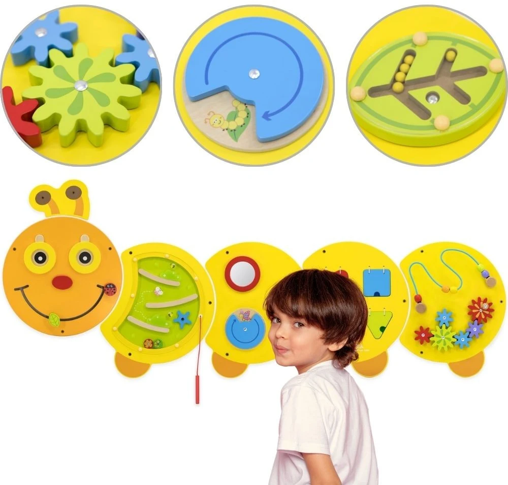 Viga Toys VIGA didelė medinė veiklos lenta Vikšras