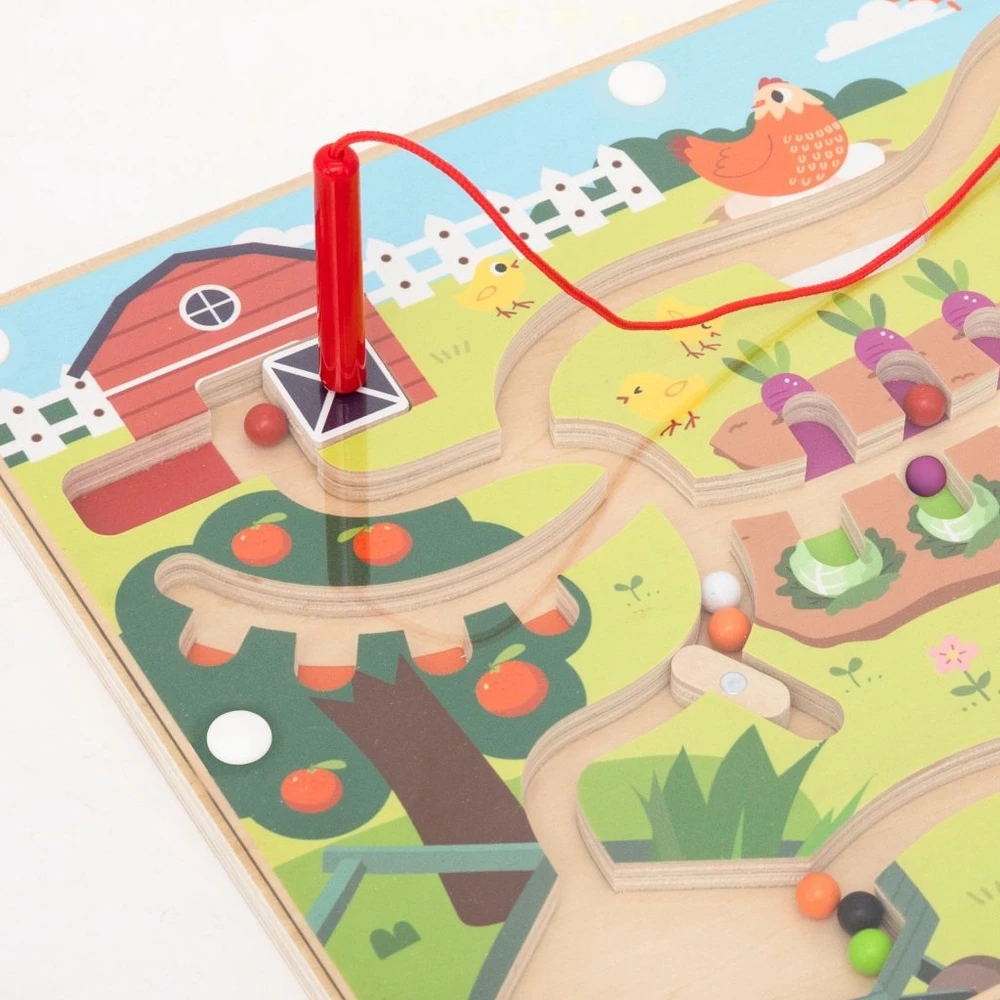 Viga Toys VIGA magnetinis labirintas Ūkio diena