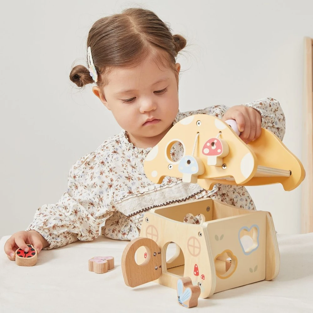 Viga Toys VIGA medinis grybų labirintas 18 mėn.+