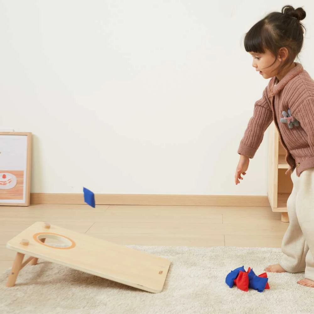 Viga Toys VIGA medinis kryžiukų-nuliukų žaidimas