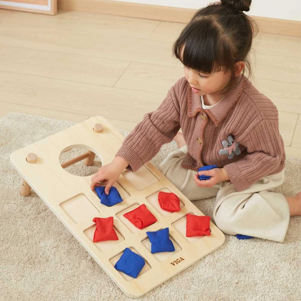 Viga Toys VIGA medinis kryžiukų-nuliukų žaidimas