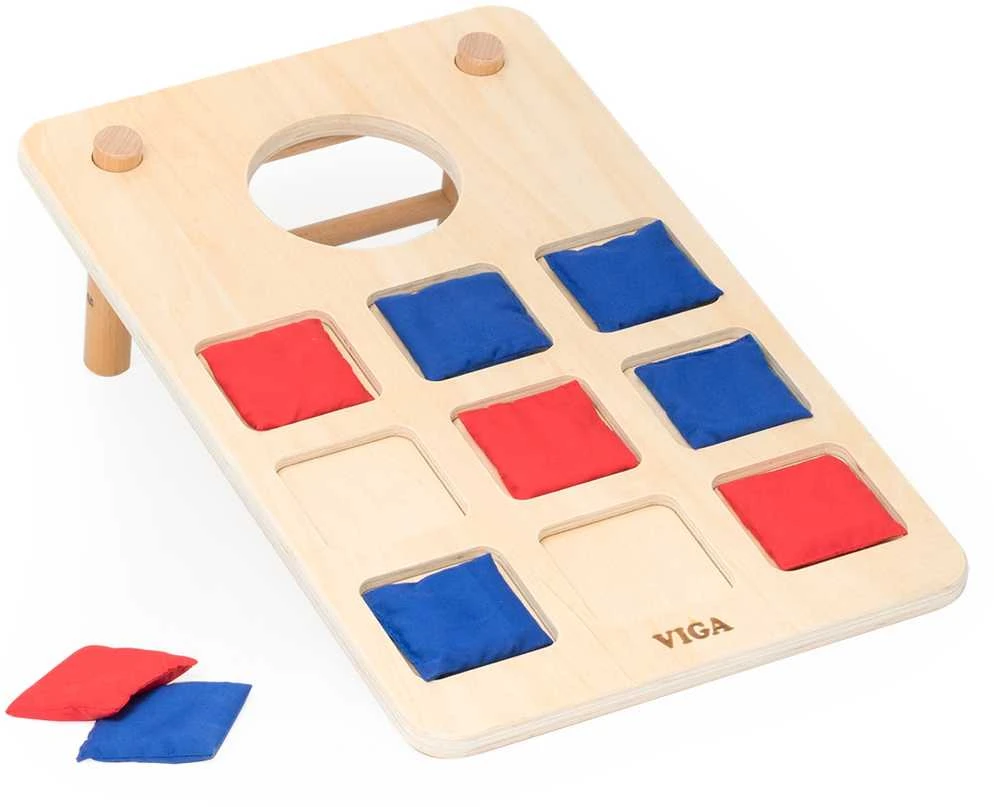 Viga Toys VIGA medinis kryžiukų-nuliukų žaidimas