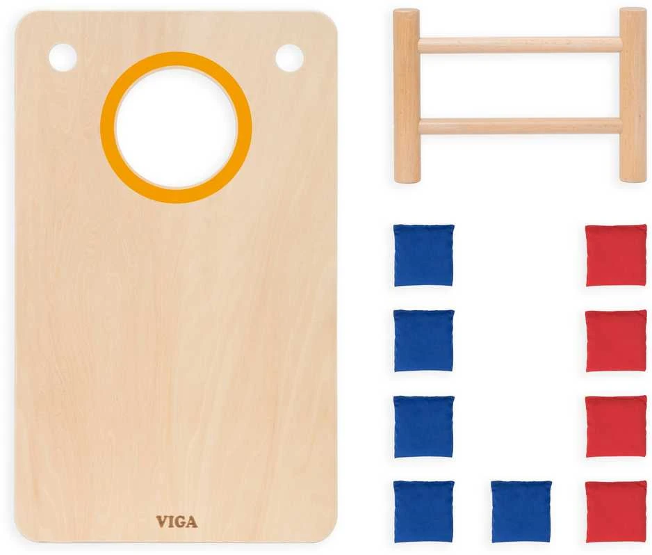 Viga Toys VIGA medinis kryžiukų-nuliukų žaidimas
