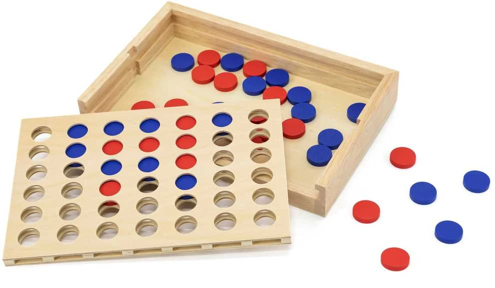 Dėlionė Medinis loginis žaidimas Viga Toys "4 in a Row" nuo 3 metų