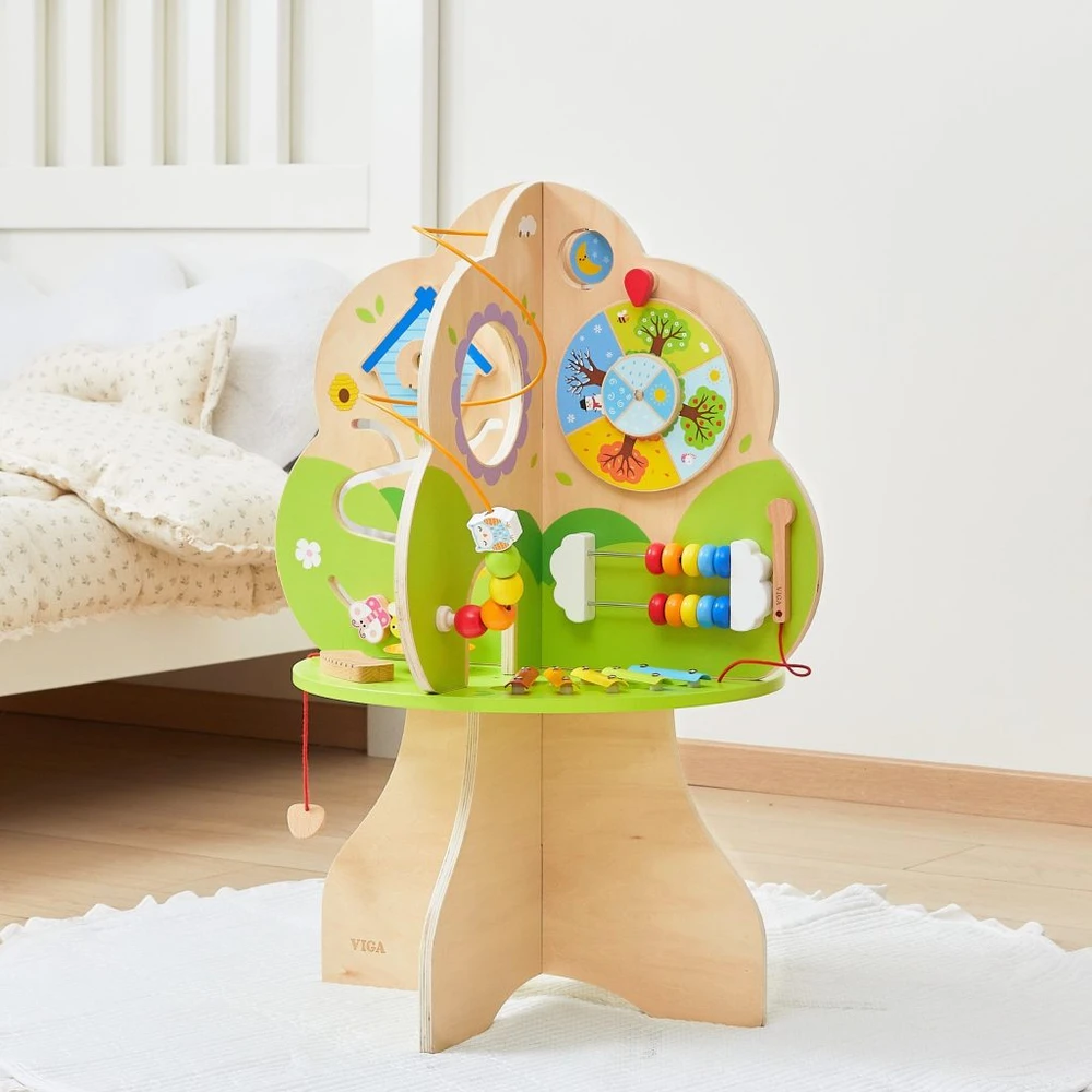 Viga Toys VIGA medinis veiklos medis muzikos edukacinis centras 18 m+