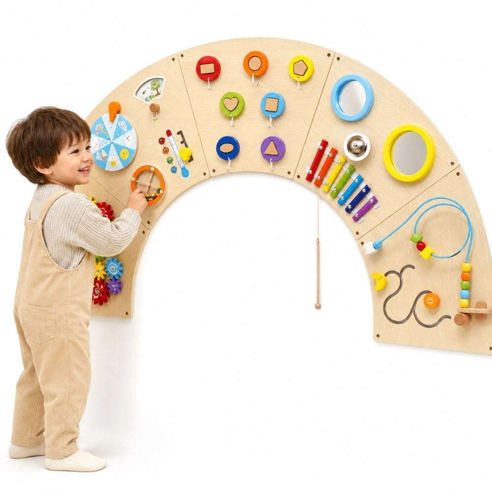 Viga Toys VIGA Montessori Žaislas Manipuliacinė lenta su Arka