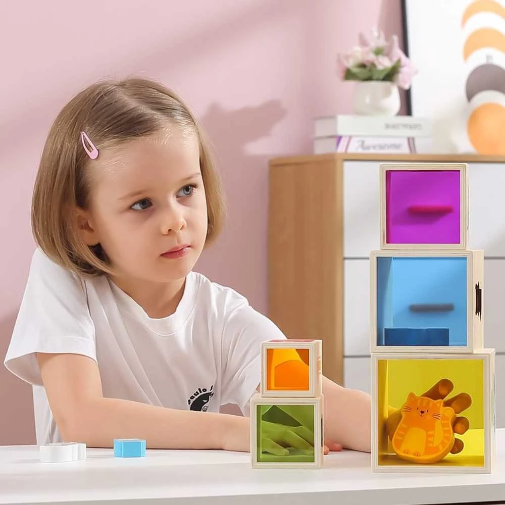Viga medinės kaladėlės 12M+ 44572