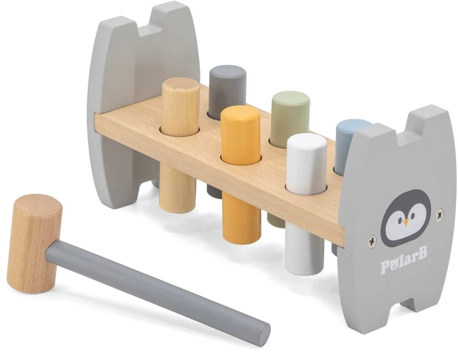 Viga Medinė Musės Žaidimas Pingvinas Montessori