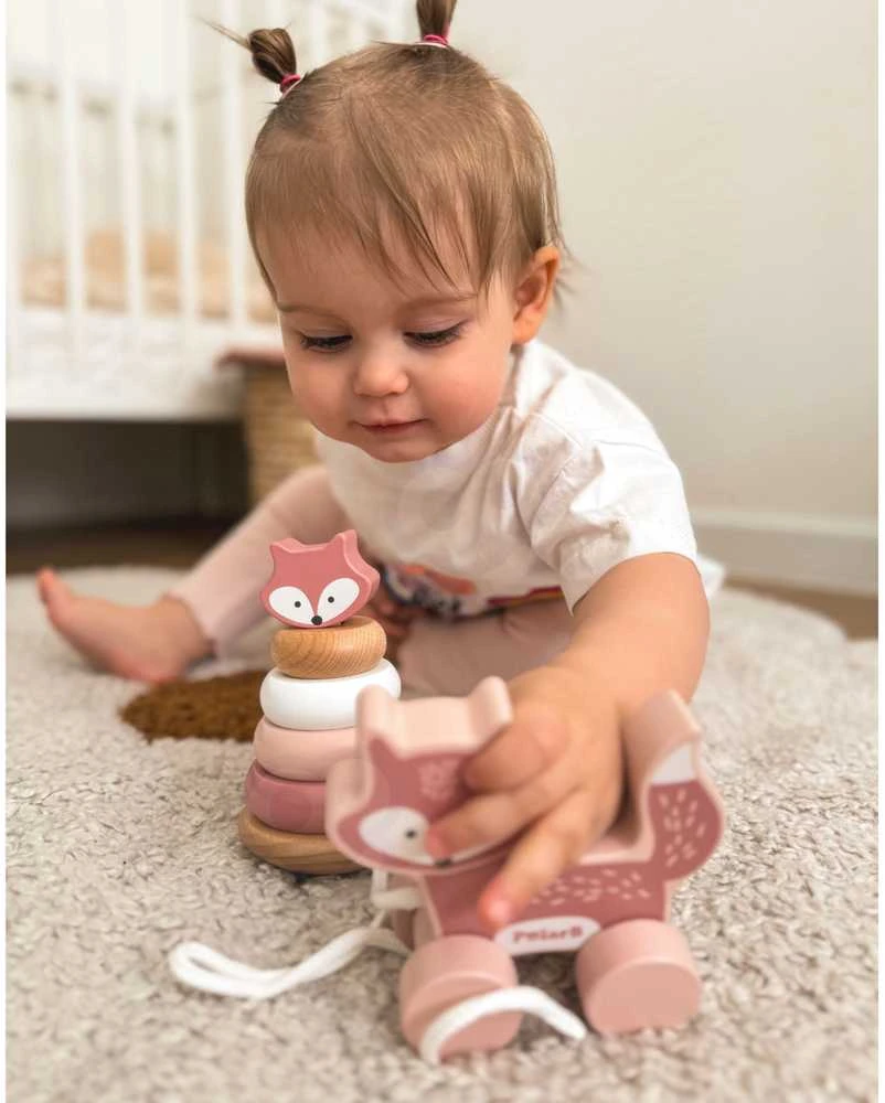 Viga Toys Viga Mediniai Žaislai: Lisekas Piramidė ir Traukiamas Lisekas