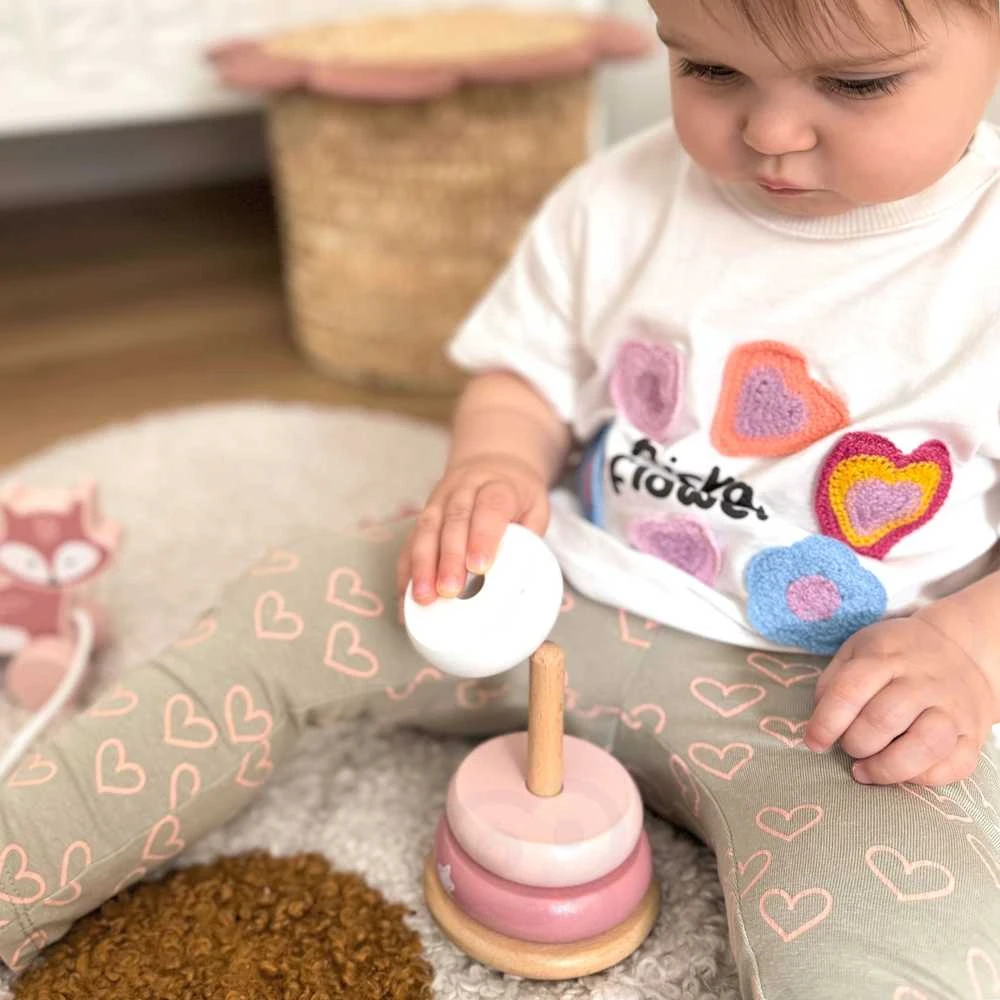 Viga Toys Viga Mediniai Žaislai: Lisekas Piramidė ir Traukiamas Lisekas
